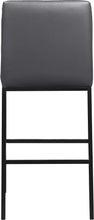 Load image into Gallery viewer, Bryce Grey Faux Leather Stool