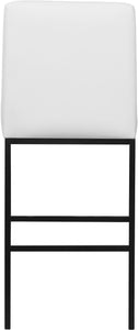 Bryce White Faux Leather Stool