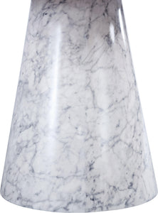Omni White Faux Marble Dining Table