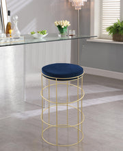 Load image into Gallery viewer, Rebar Navy Velvet Counter Stool