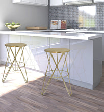 Load image into Gallery viewer, Mercury Gold Counter Stool