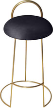 Load image into Gallery viewer, Ring Black Velvet Counter Stool