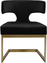 Load image into Gallery viewer, Alexandra Black Velvet Dining Chair