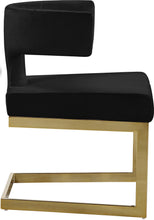 Load image into Gallery viewer, Alexandra Black Velvet Dining Chair