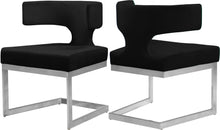 Load image into Gallery viewer, Alexandra Black Velvet Dining Chair