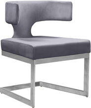 Load image into Gallery viewer, Alexandra Grey Velvet Dining Chair