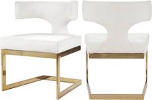 Load image into Gallery viewer, Alexandra White Faux Leather Dining Chair
