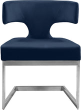 Load image into Gallery viewer, Alexandra Navy Velvet Dining Chair