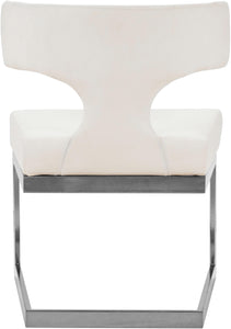 Alexandra White Faux Leather Dining Chair