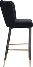 Load image into Gallery viewer, Lily Black Velvet Stool