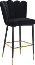 Load image into Gallery viewer, Lily Black Velvet Stool