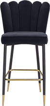 Load image into Gallery viewer, Lily Black Velvet Stool