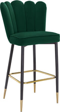 Load image into Gallery viewer, Lily Green Velvet Stool