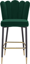 Load image into Gallery viewer, Lily Green Velvet Stool