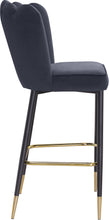 Load image into Gallery viewer, Lily Grey Velvet Stool