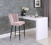 Load image into Gallery viewer, Lily Pink Velvet Stool