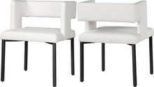 Load image into Gallery viewer, Caleb White Faux Leather Dining Chair