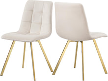 Load image into Gallery viewer, Annie Cream Velvet Dining Chair