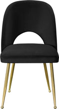 Load image into Gallery viewer, Logan Black Velvet Dining Chair