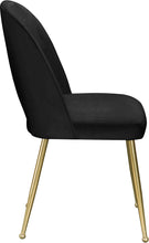 Load image into Gallery viewer, Logan Black Velvet Dining Chair