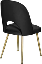 Load image into Gallery viewer, Logan Black Velvet Dining Chair