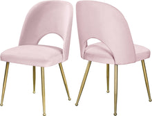Load image into Gallery viewer, Logan Pink Velvet Dining Chair