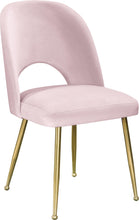 Load image into Gallery viewer, Logan Pink Velvet Dining Chair