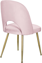 Load image into Gallery viewer, Logan Pink Velvet Dining Chair