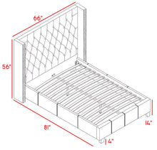 Load image into Gallery viewer, Ashton Grey Linen Full Bed
