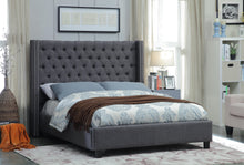 Load image into Gallery viewer, Ashton Grey Linen King Bed
