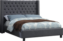 Load image into Gallery viewer, Ashton Grey Linen King Bed