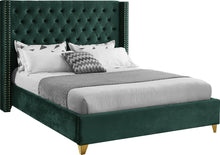 Load image into Gallery viewer, Barolo Green Velvet King Bed