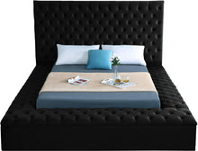 Load image into Gallery viewer, Bliss Black Velvet Full Bed (3 Boxes)