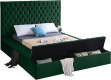 Load image into Gallery viewer, Bliss Green Velvet King Bed (3 Boxes)