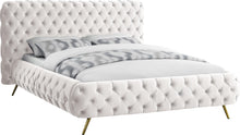 Load image into Gallery viewer, Delano Cream Velvet King Bed