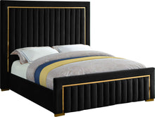 Load image into Gallery viewer, Dolce Black Velvet King Bed (3 Boxes)