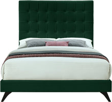 Load image into Gallery viewer, Elly Green Velvet Queen Bed