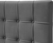 Load image into Gallery viewer, Elly Grey Velvet King Bed