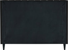 Load image into Gallery viewer, Eva Black Velvet Queen Bed