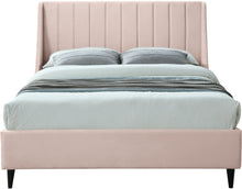 Load image into Gallery viewer, Eva Pink Velvet Queen Bed