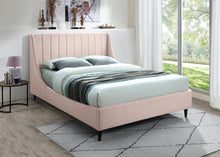 Load image into Gallery viewer, Eva Pink Velvet Full Bed