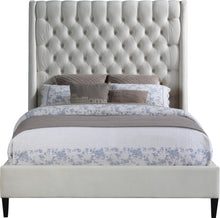 Load image into Gallery viewer, Fritz Cream Velvet King Bed