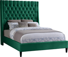 Load image into Gallery viewer, Fritz Green Velvet King Bed