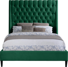 Load image into Gallery viewer, Fritz Green Velvet Full Bed
