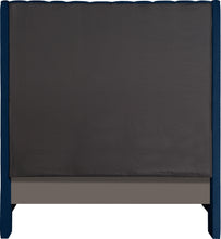 Load image into Gallery viewer, Fritz Navy Velvet King Bed