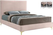Load image into Gallery viewer, Geri Pink Velvet King Bed