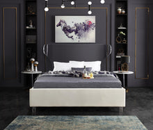 Load image into Gallery viewer, Ghost Cream Velvet Queen Bed