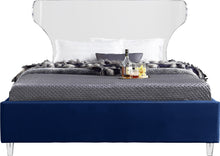 Load image into Gallery viewer, Ghost Navy Velvet King Bed