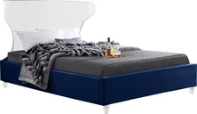 Load image into Gallery viewer, Ghost Navy Velvet King Bed