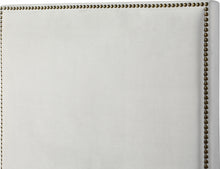 Load image into Gallery viewer, Harlie Cream Velvet Queen Bed